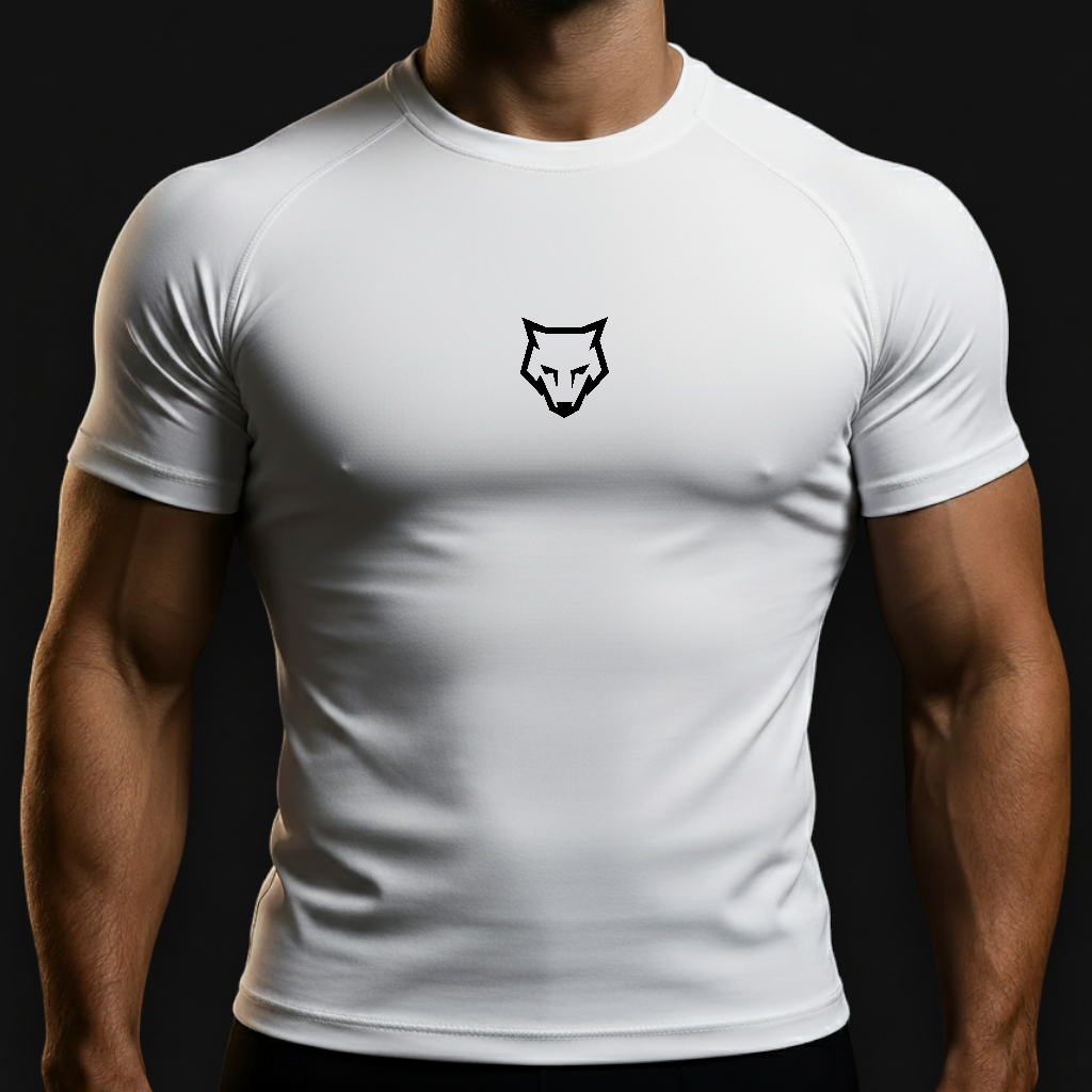 T-SHIRT COMPRESSION BLANC